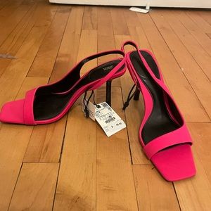 Zara Pink Kitten Heels.